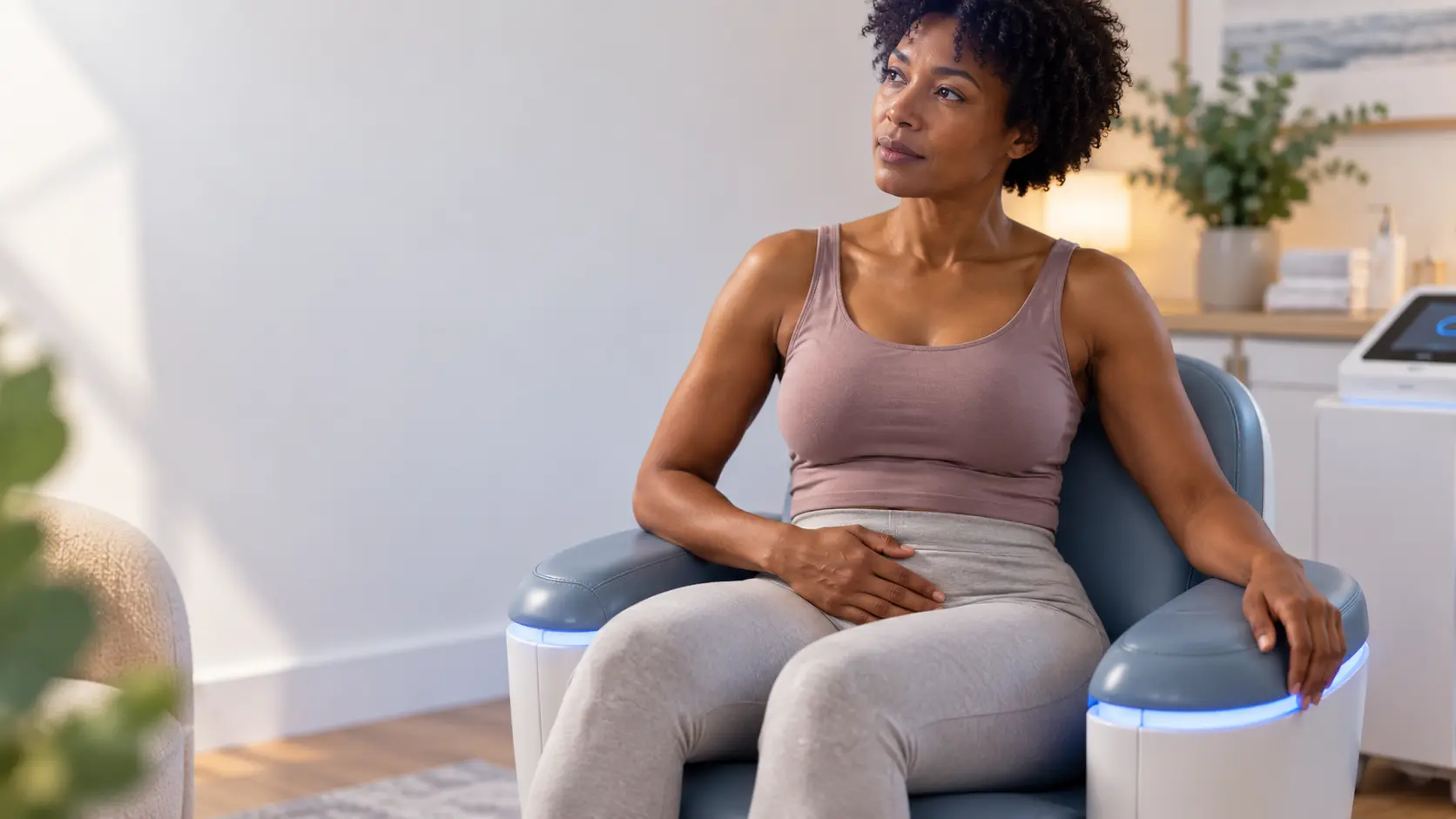 Calm Wellness Chair Reflection pelvic floor health solutions from incontince direct Nottingham